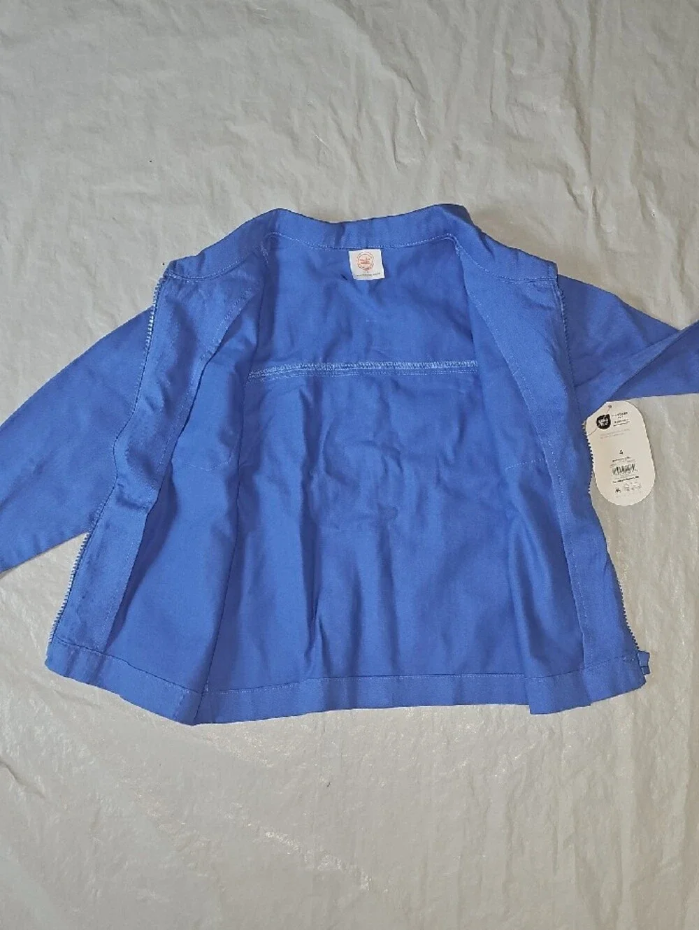 Wonder Nation Little Boy Size 4 Cotton Twill Chore Zippered Jacket, Lightweight